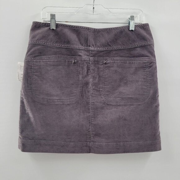 Athleta Ridge Corduroy Drawstring Sport Mini Skirt Purple Size 10 - Picture 4 of 7